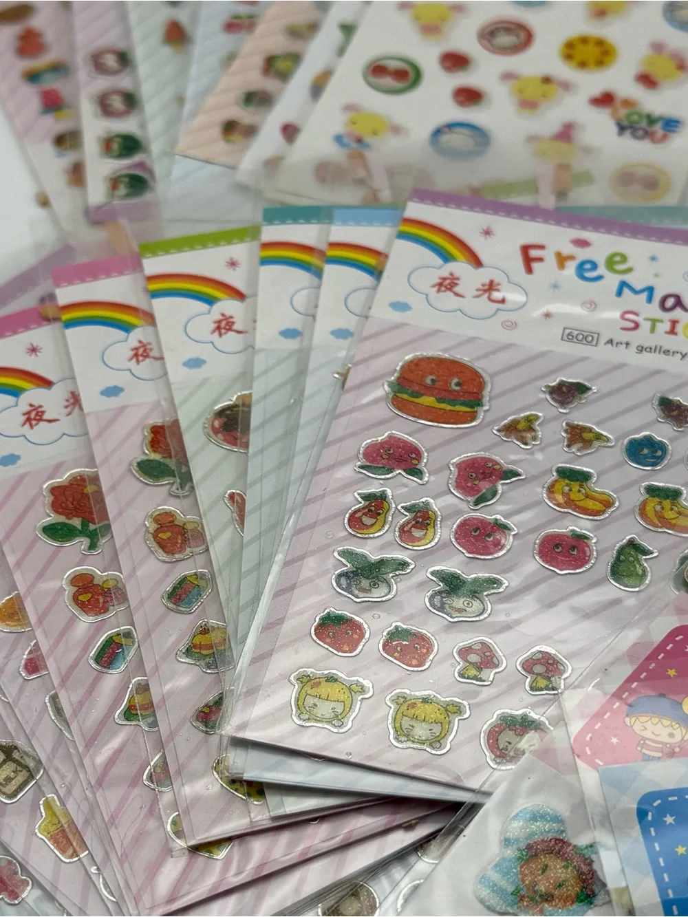 Assorted Cute Stickers Pack - Multicolor Decorative Stickers for Parties